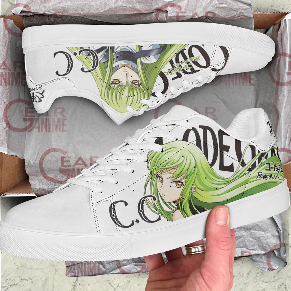 Code Geass C.C. Skate Shoes Custom Anime Shoes