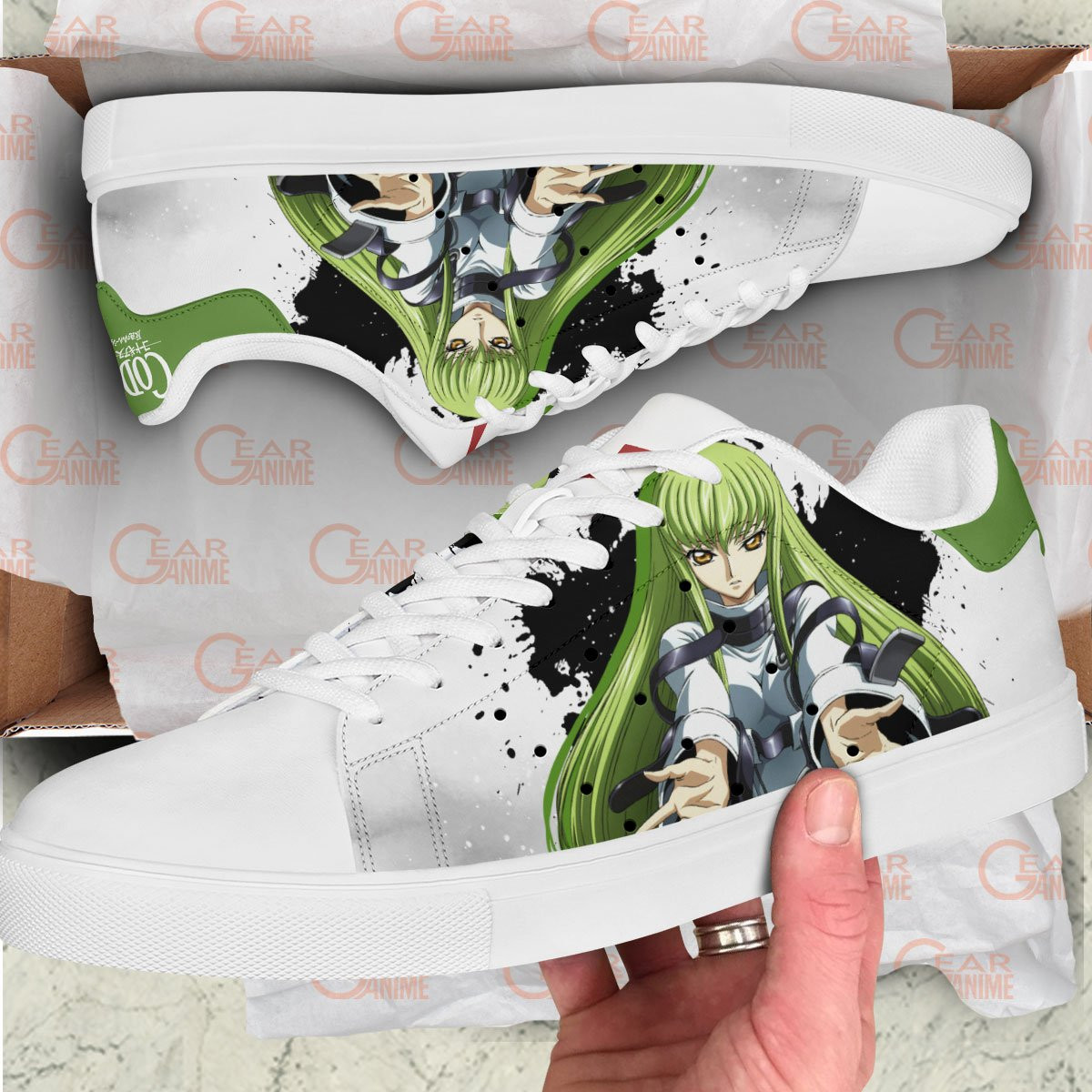 Code Geass C.C. Skate Sneakers Custom Anime Shoes