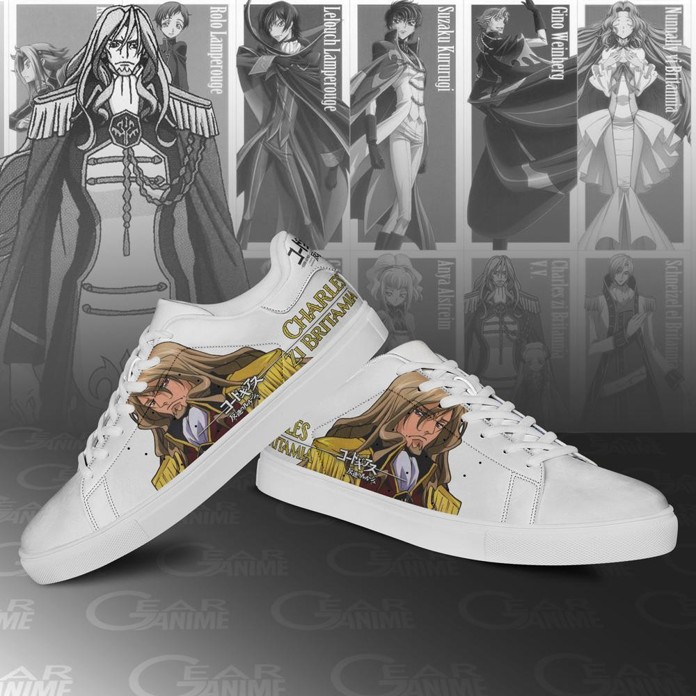 Code Geass Charles Zi Britamia Skate Shoes Custom Anime Shoes