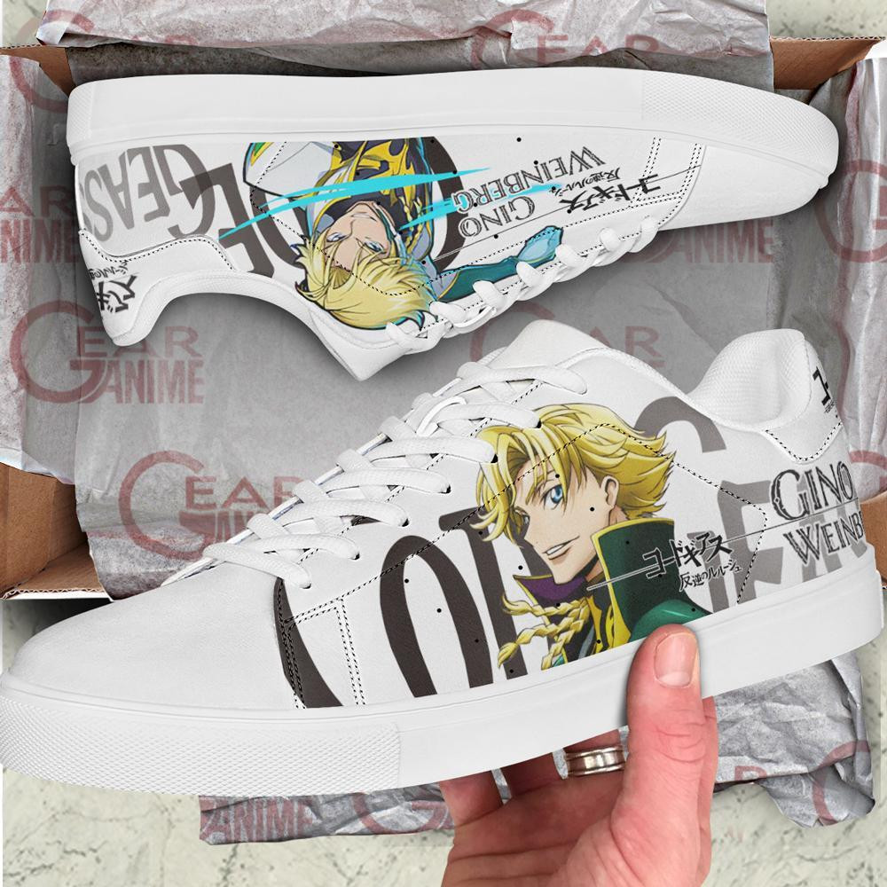 Code Geass Gino Weinberg Skate Shoes Custom Anime Shoes