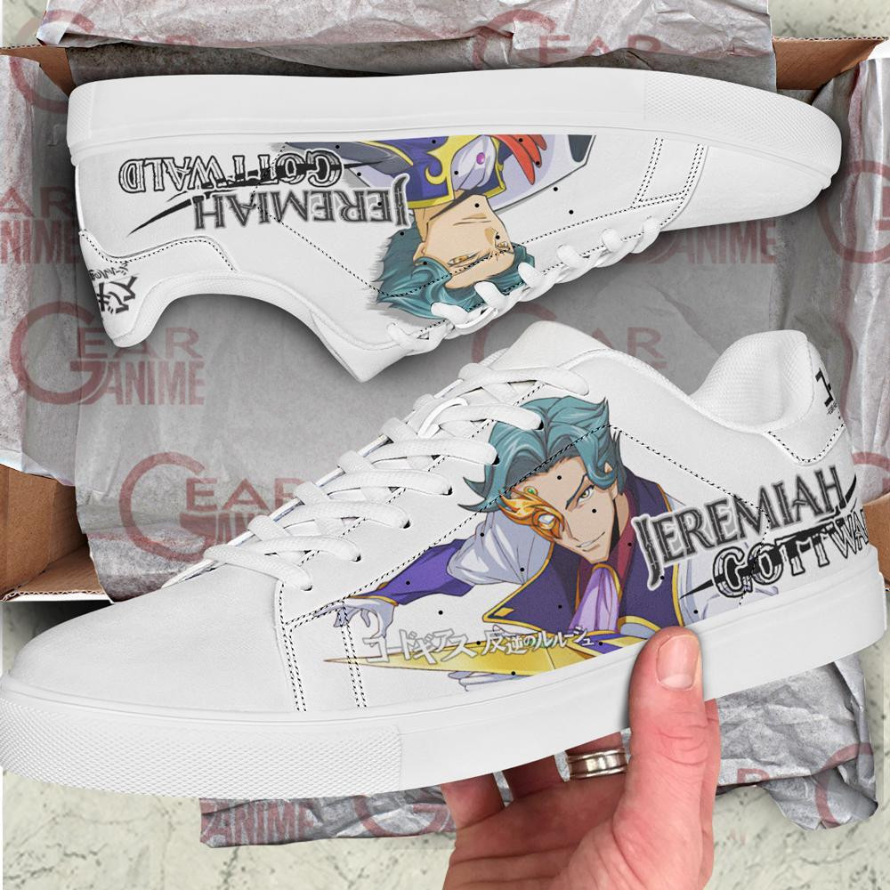 Code Geass Jeremiah Gottwald Skate Shoes Custom Anime Shoes
