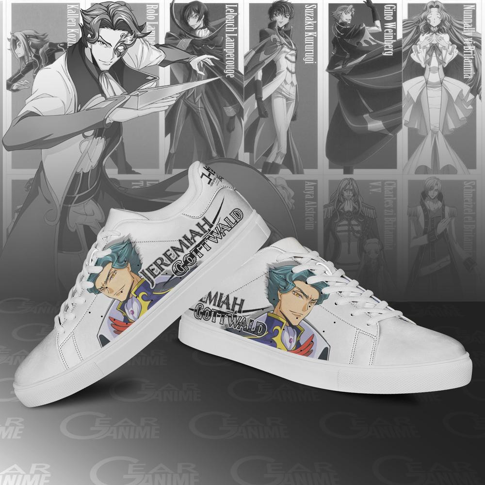Code Geass Jeremiah Gottwald Skate Shoes Custom Anime Shoes