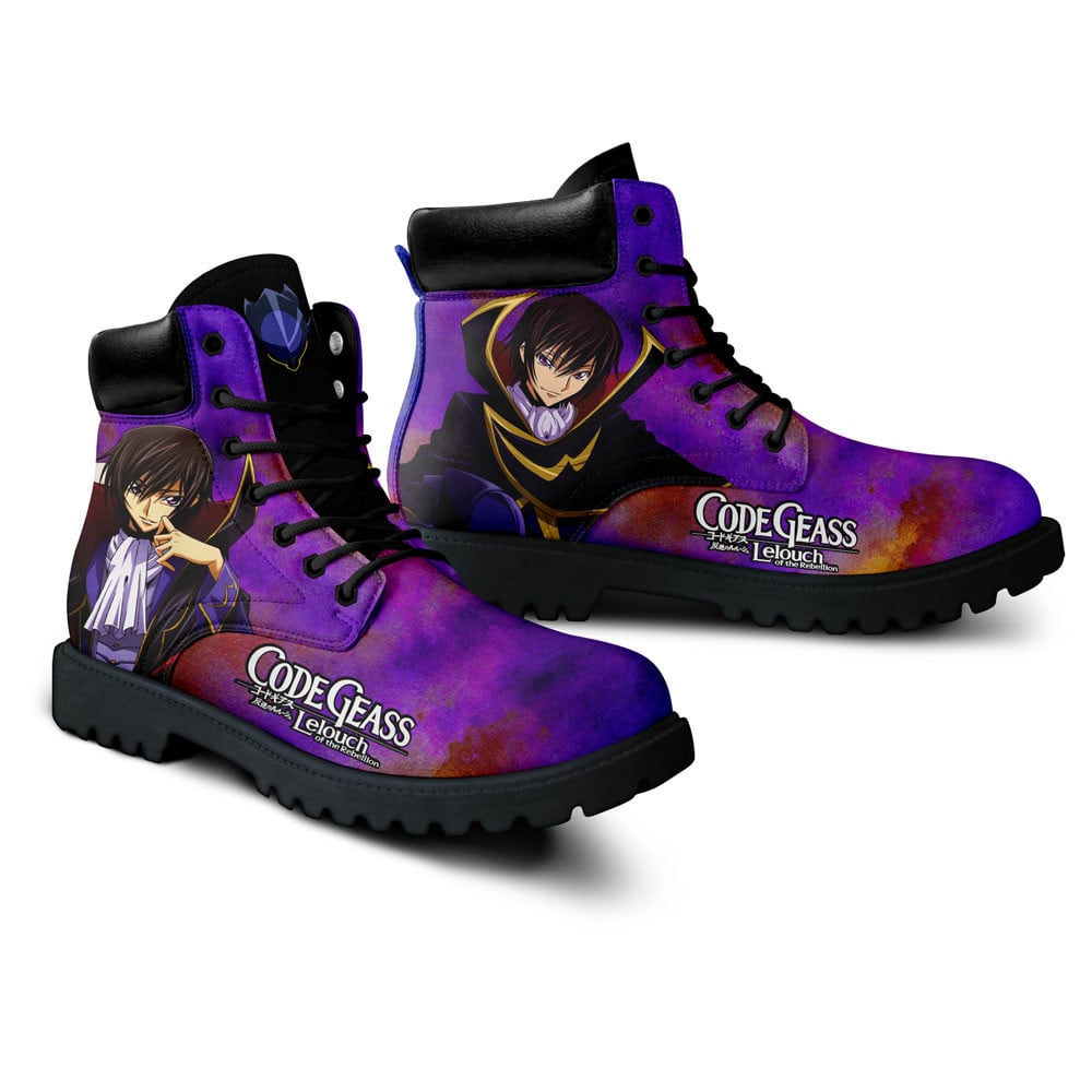 Code Geass Lelouch Lamperouge Boots Anime Custom Shoes