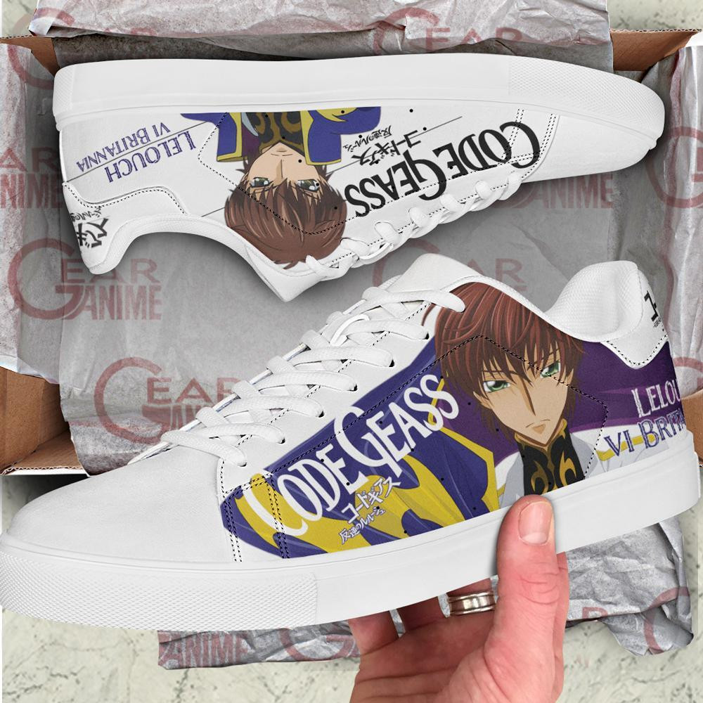 Code Geass Lelouch Skate Shoes Custom Anime Shoes