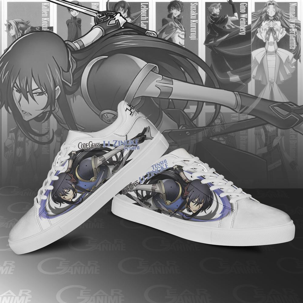 Code Geass Li Zingke Tenshi Skate Shoes Custom Anime Shoes