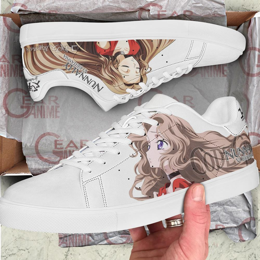 Code Geass Nunnally vi Britannia Skate Shoes Custom Anime Shoes