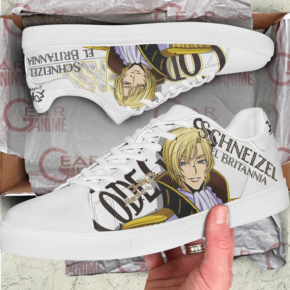 Code Geass Schneizel el Britamia Skate Shoes Custom Anime Shoes