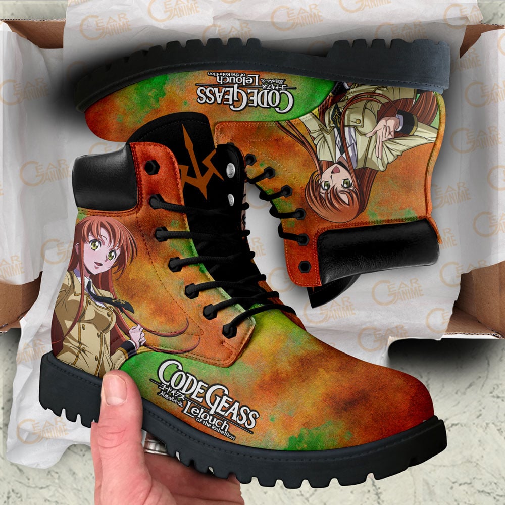 Code Geass Shirley Fenette Boots Anime Custom Shoes