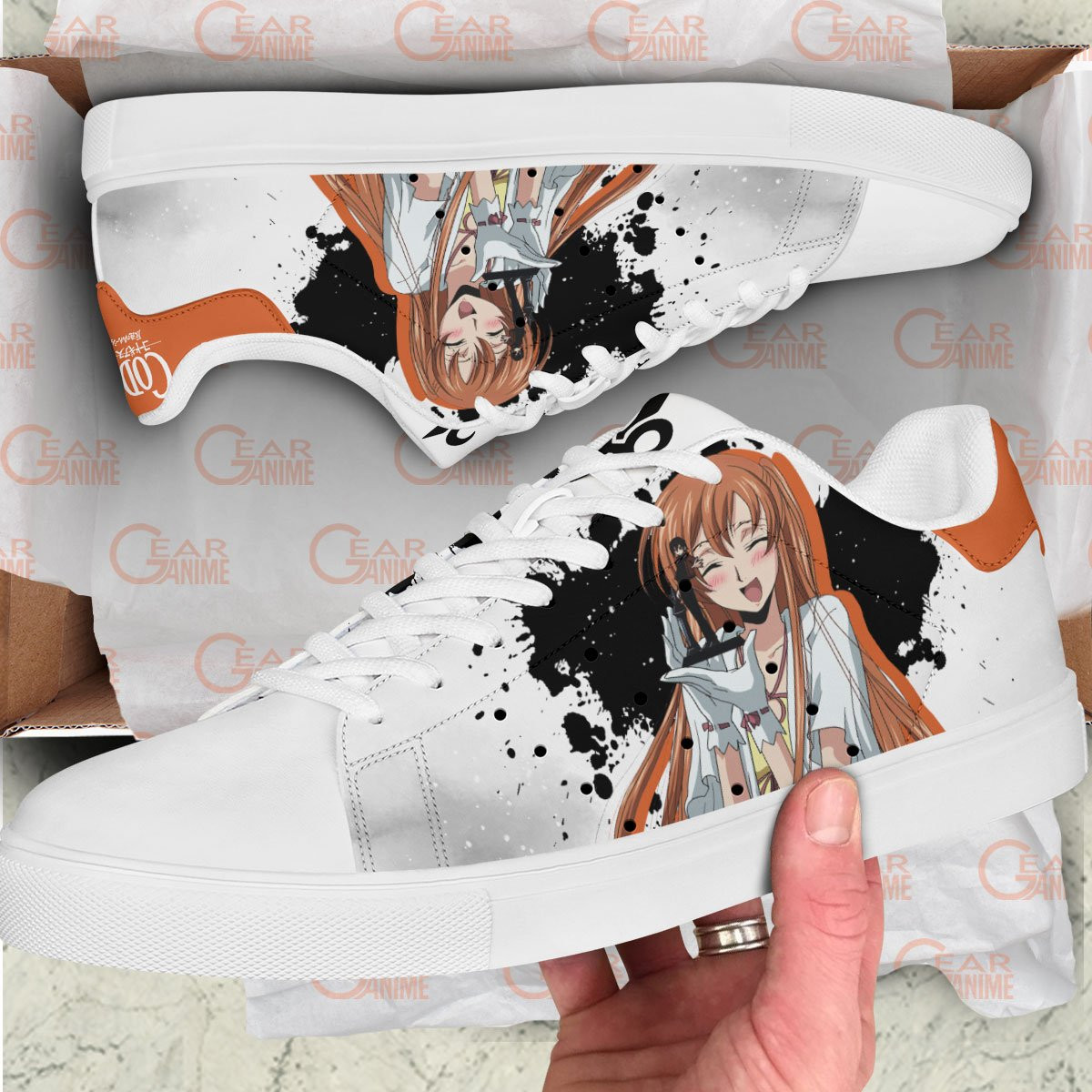 Code Geass Shirley Fenette Skate Sneakers Custom Anime Shoes