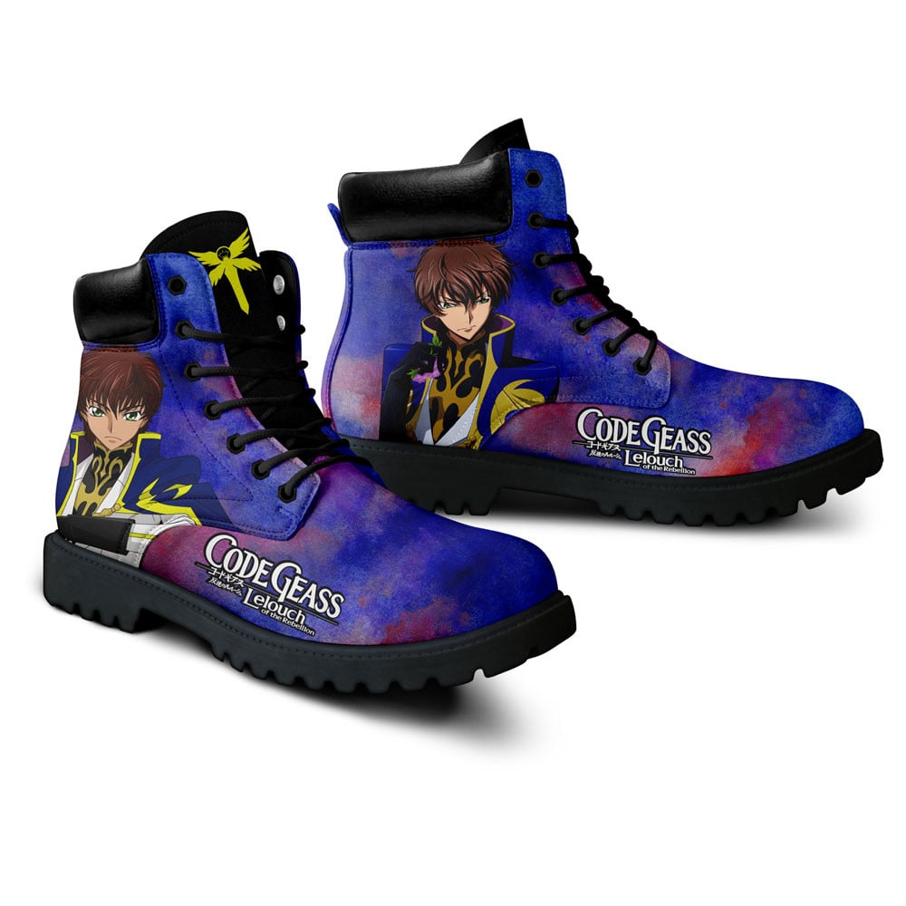 Code Geass Suzaku Kururugi Boots Anime Custom Shoes