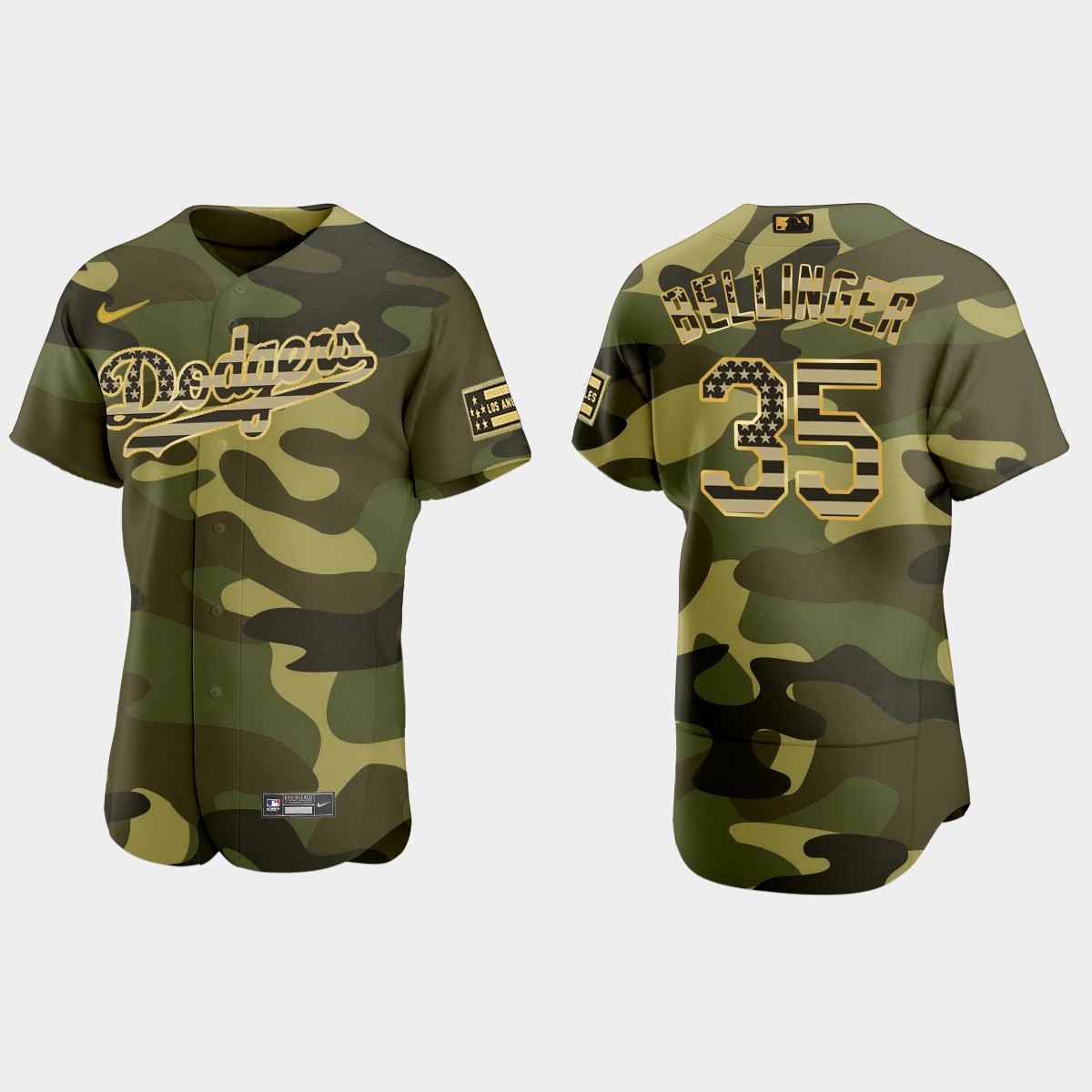 Cody Bellinger Los Angeles Dodgers 2022 Armed Forces Day Jersey - Camo