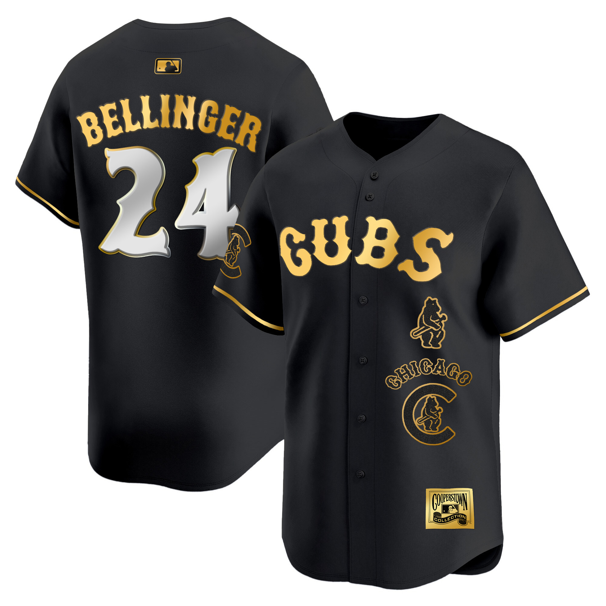 Cody Bellinger Men's Chicago Cubs Special Vapor Premier Limited Black Gold Jersey - All Stitched
