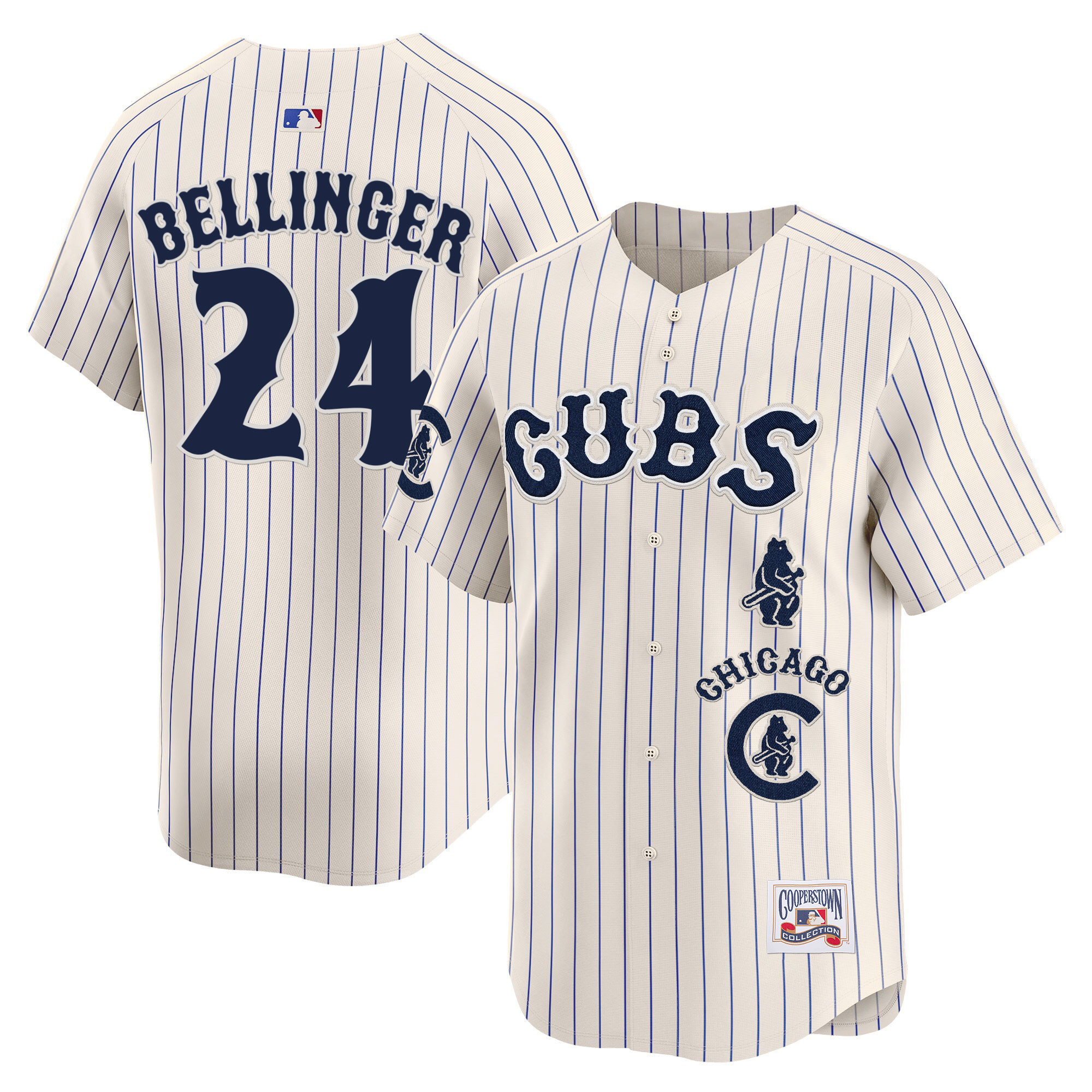 Cody Bellinger Men's Chicago Cubs Special Vapor Premier Limited Pinstripe Jersey - All Stitched