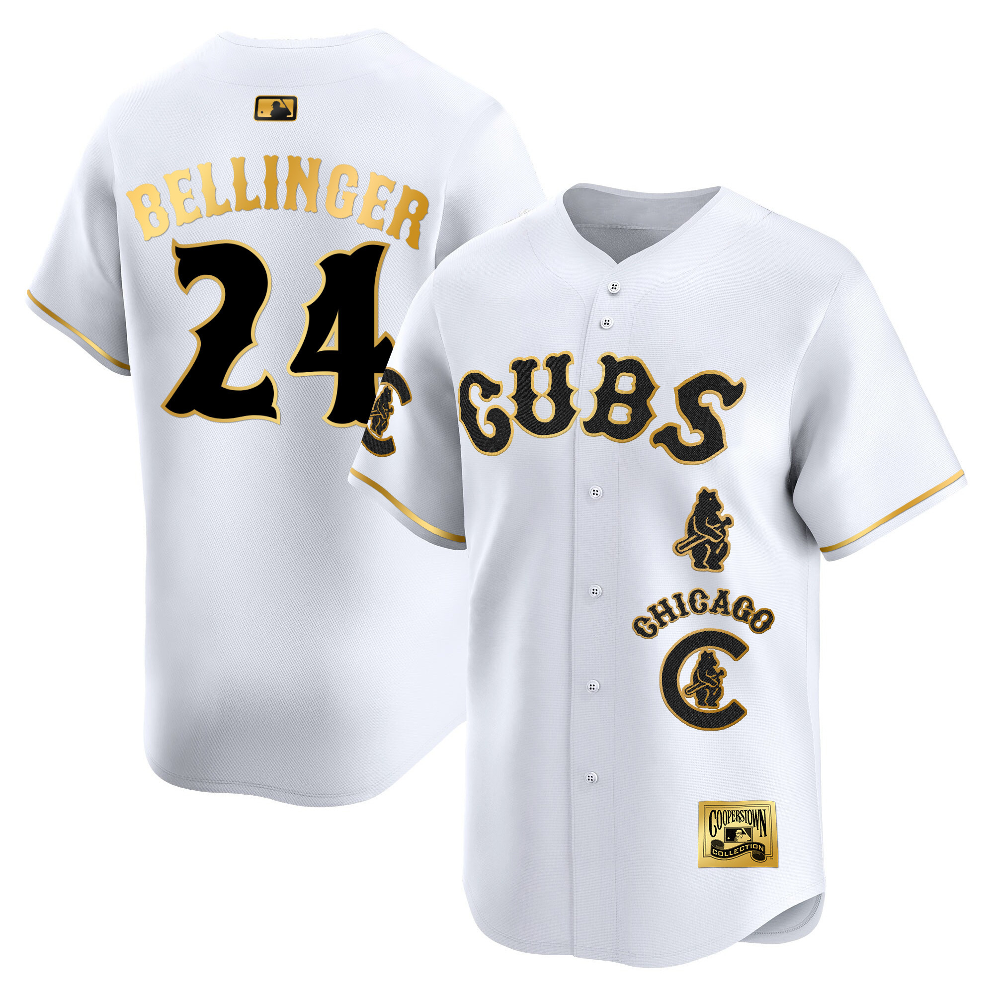Cody Bellinger Men's Chicago Cubs Special Vapor Premier Limited White Gold Jersey - All Stitched