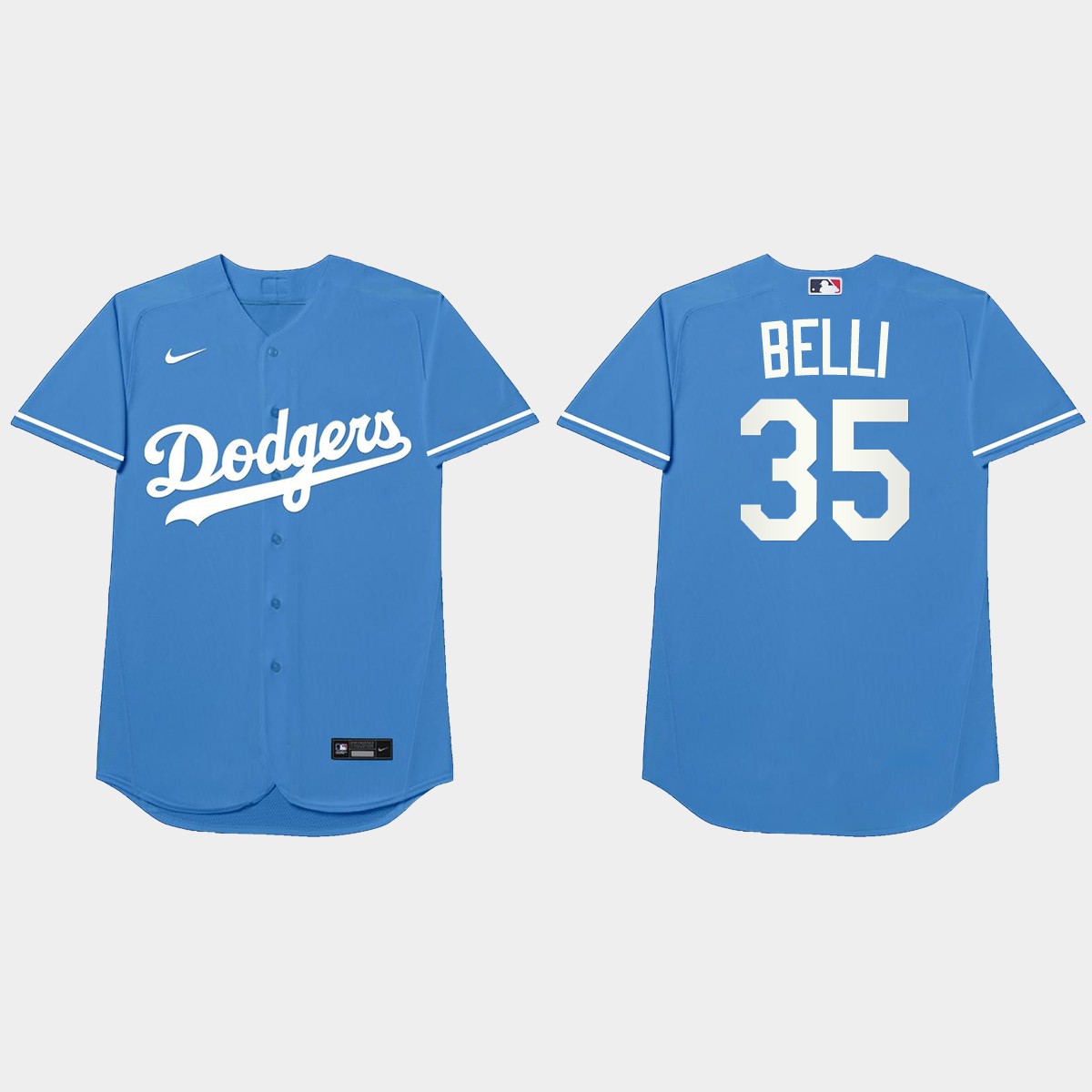 Cody Bellinger Nickname Dodgers 2021 Players' Weekend Belli Jersey - Royal