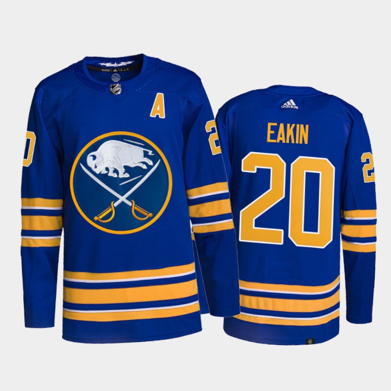 Cody Eakin Buffalo Sabres Home Jersey 2021-22 Royal #20 Primegreen Uniform