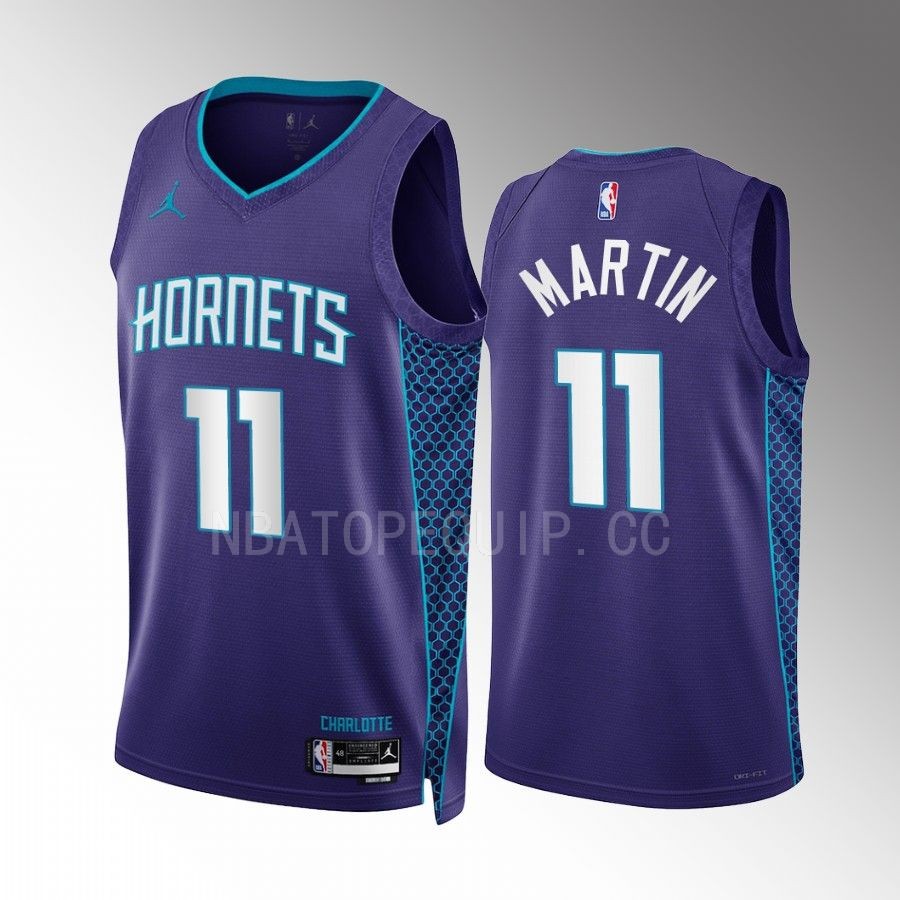 Cody Martin 2022-23 Charlotte Hornets Purple #11 Statement Edition Jersey Swingman