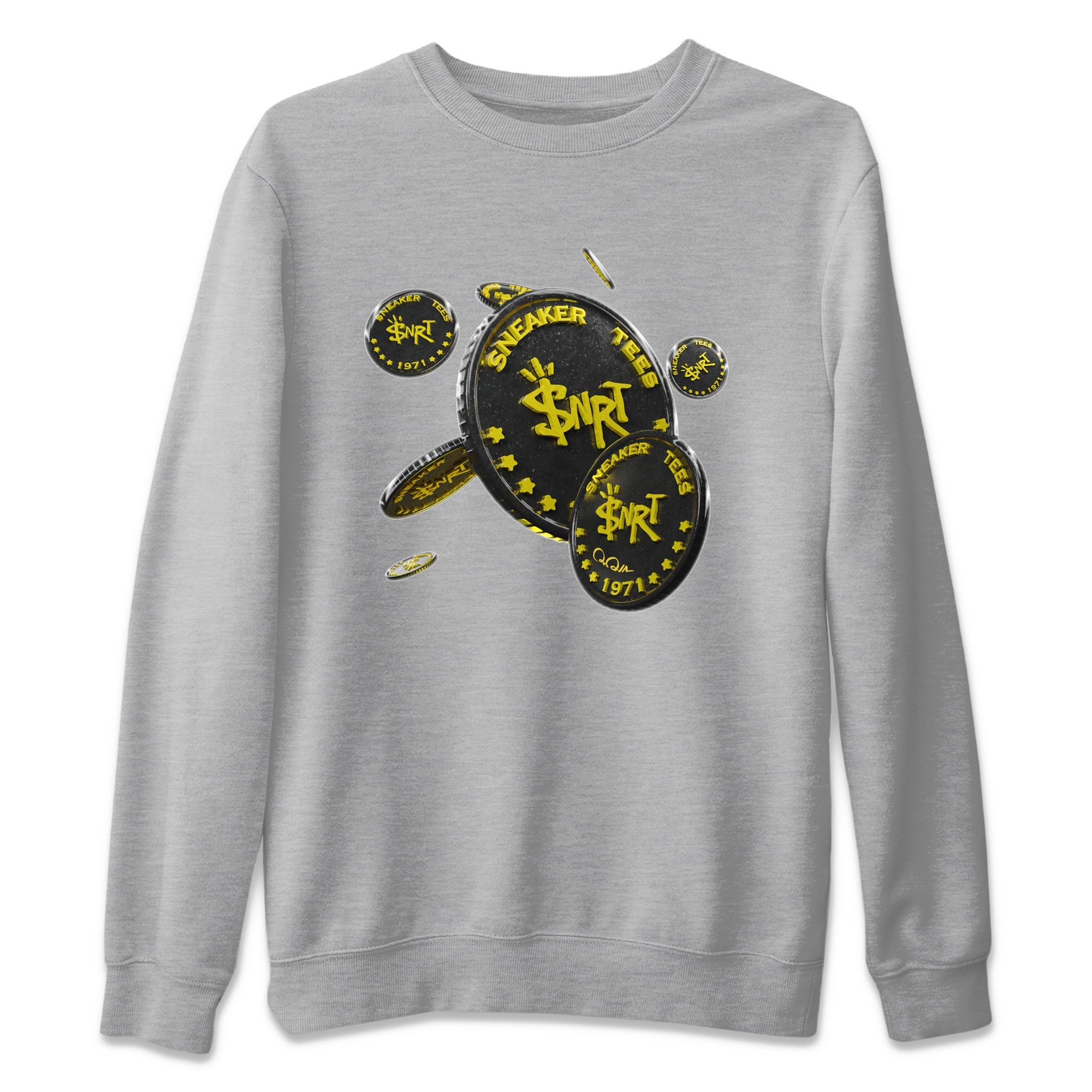 Coin Drop Unisex Sweater – Air Jordan 4 Thunder, Sneakers Matching Sweater