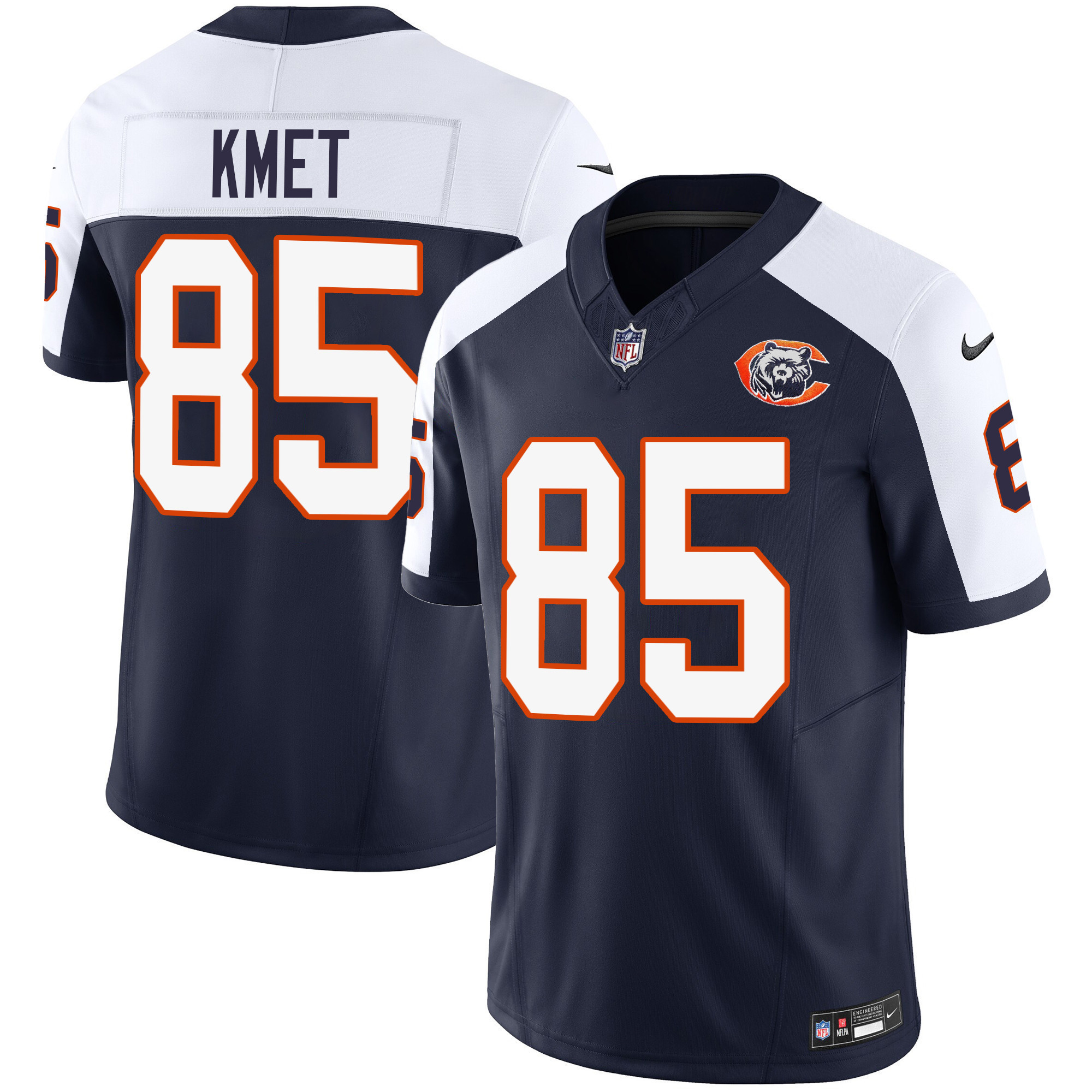 Cole Kmet Youth's Chicago Bears Throwback Vapor Alternate Jersey - All Stitched 