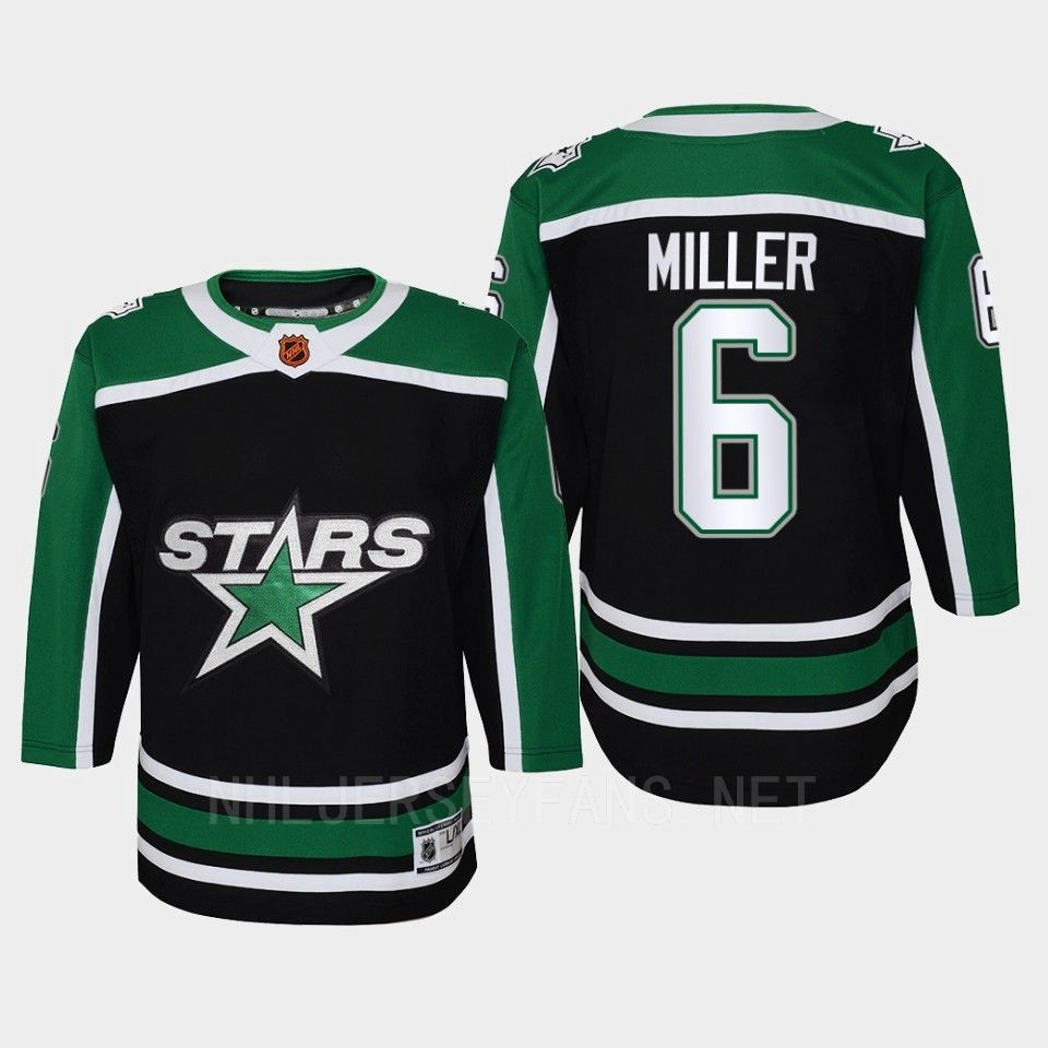 Colin Miller 6 Dallas Stars 2022 Special Edition 2.0 Retro Youth Stitched Jersey Black