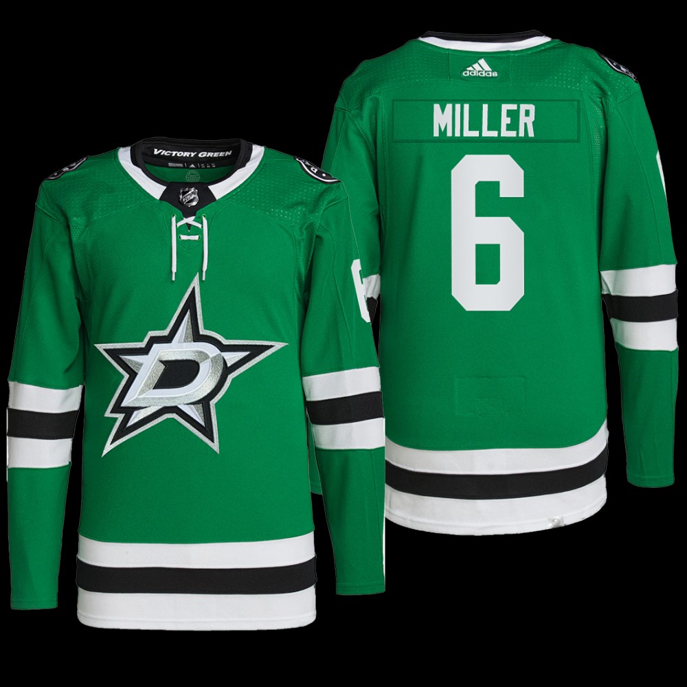 Colin Miller Dallas Stars Primegreen Jersey Green #6 Home Uniform
