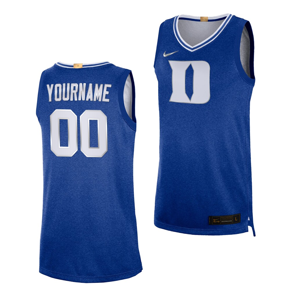 College  Duke Blue Devils Custom Royal 100th Anniversary Rivalry Limited Jersey