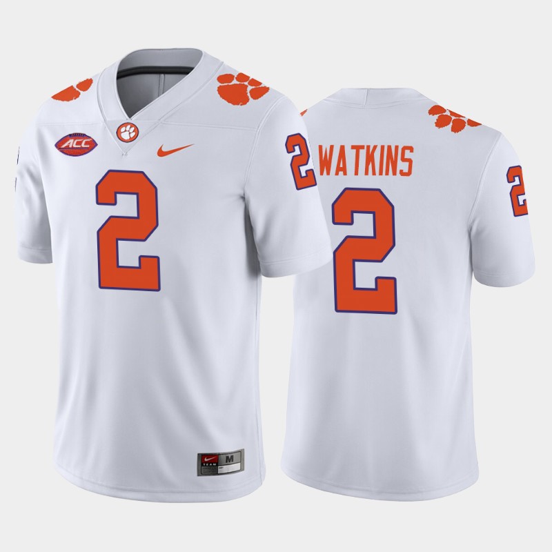 College Clemson Tigers Sammy Watkins White Away History Player Jersey