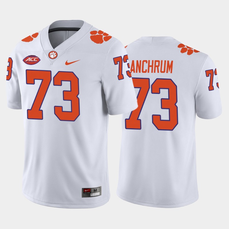 College Clemson Tigers Tremayne Anchrum White Away Game Jersey