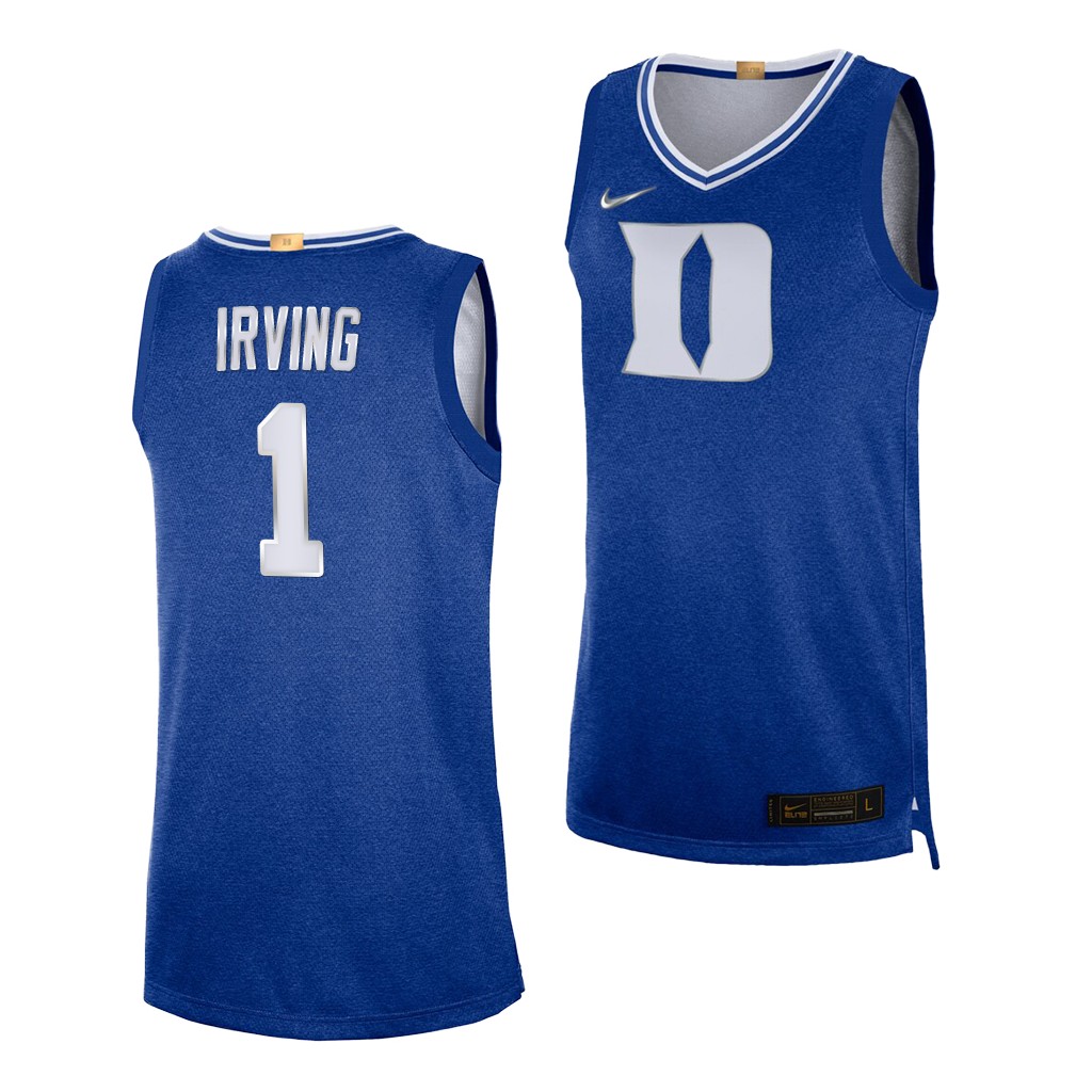 College Duke Blue Devils Kyrie Irving Royal 100th Anniversary Rivalry Limited Jersey