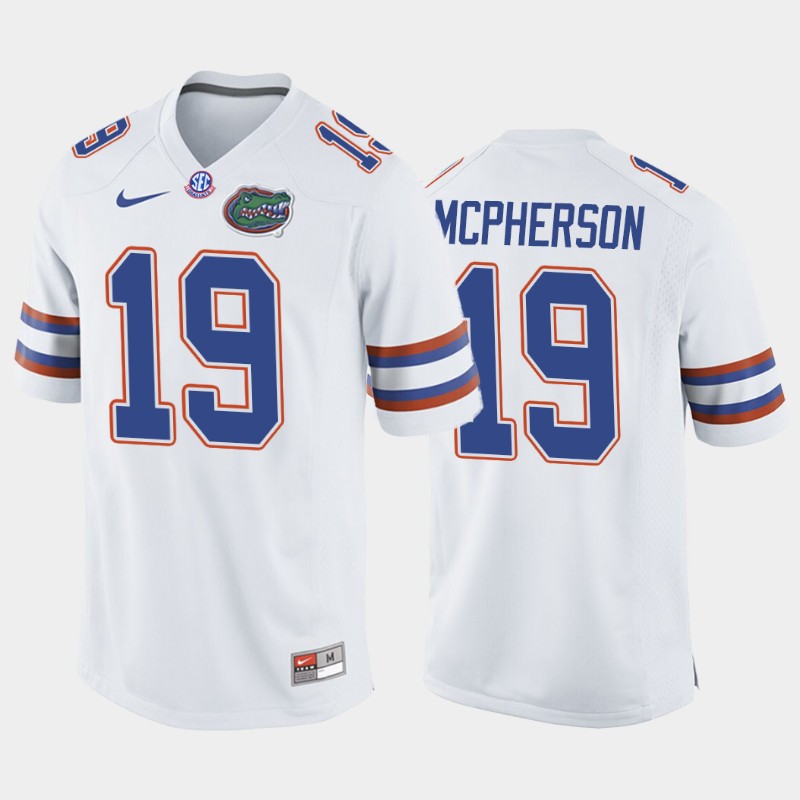 College Florida Gators Evan McPherson White Away Game Jersey