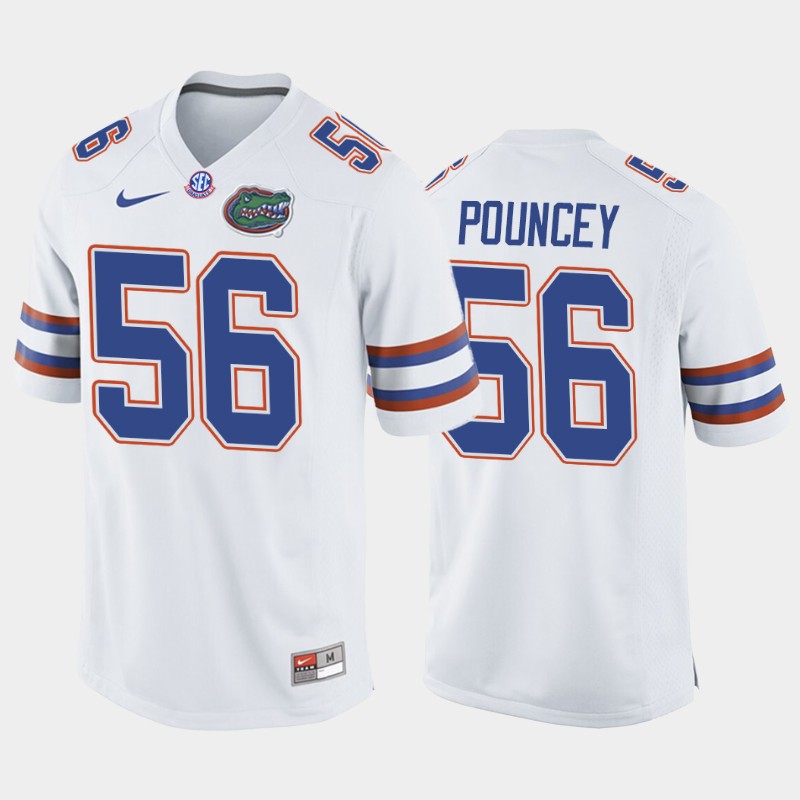 College Florida Gators Maurkice Pouncey White Away History Player Jersey