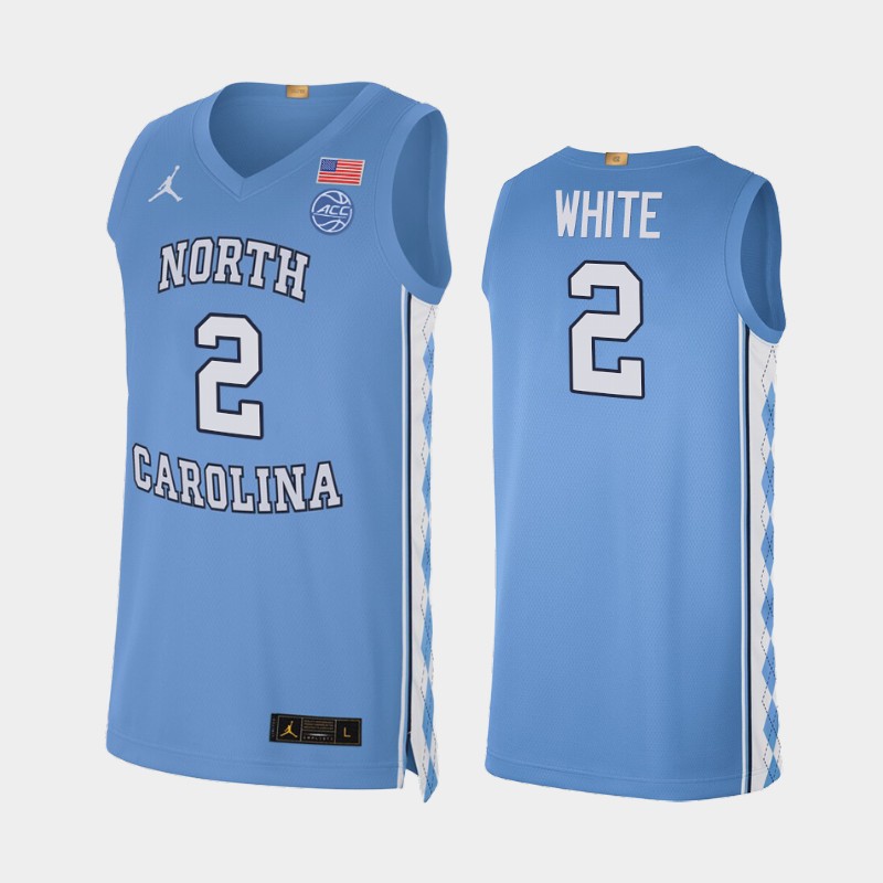 College North Carolina Tar Heels Coby White Blue 2019-20 Alumni Limited Jersey
