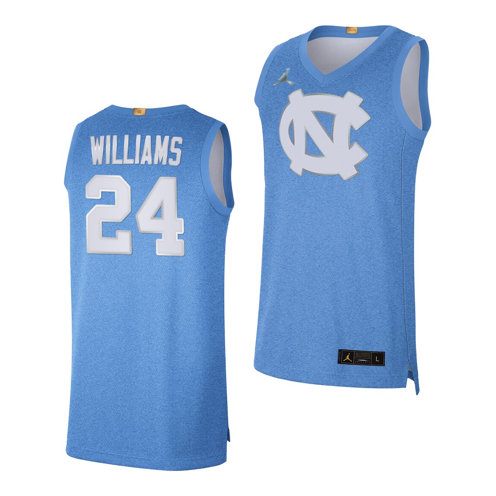 College North Carolina Tar Heels Marvin Williams Blue 100th Anniversary Rivalry Limited Jersey