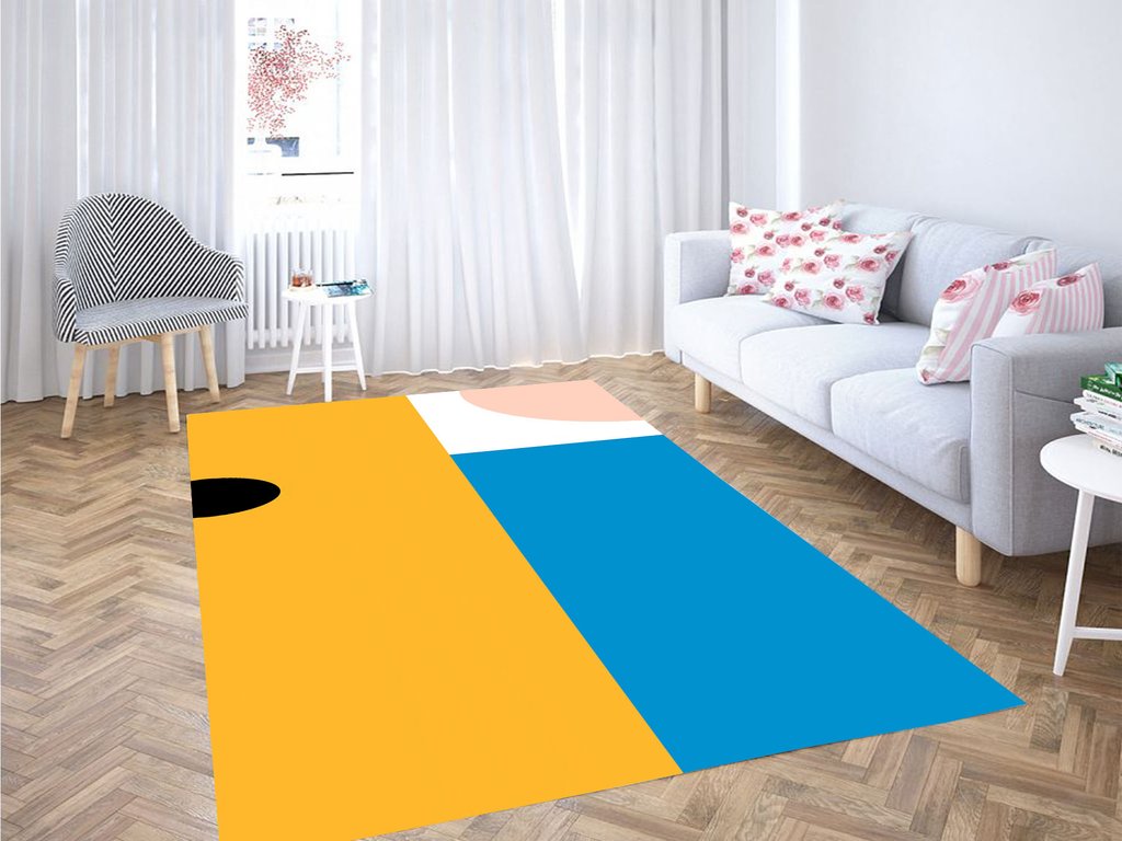 Color Finn And Jack Adventure Time Living Room Modern Carpet Rectangle Rug