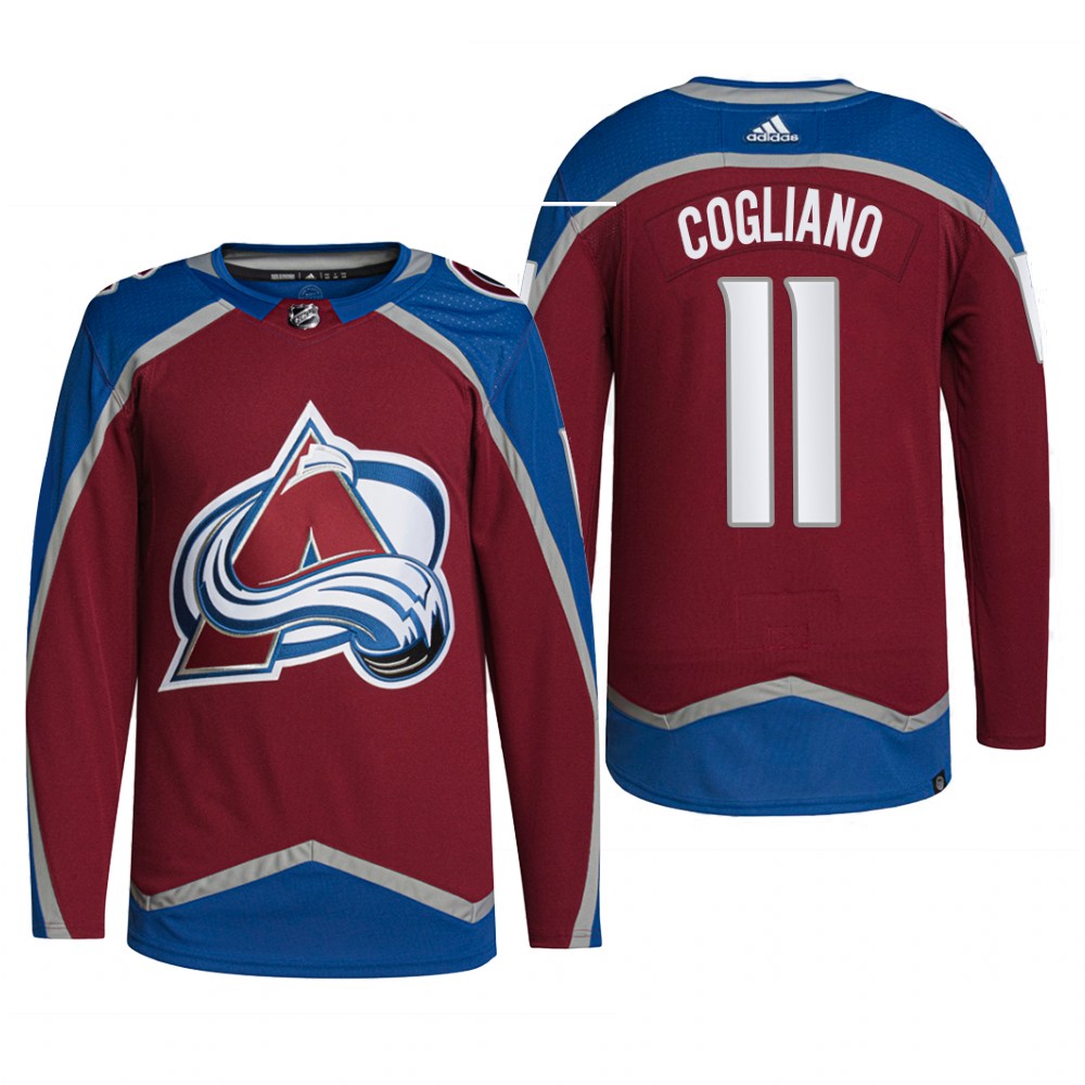 Colorado Avalanche 2022 Home Jersey Andrew Cogliano Burgundy #11 Primegreen Pro Uniform
