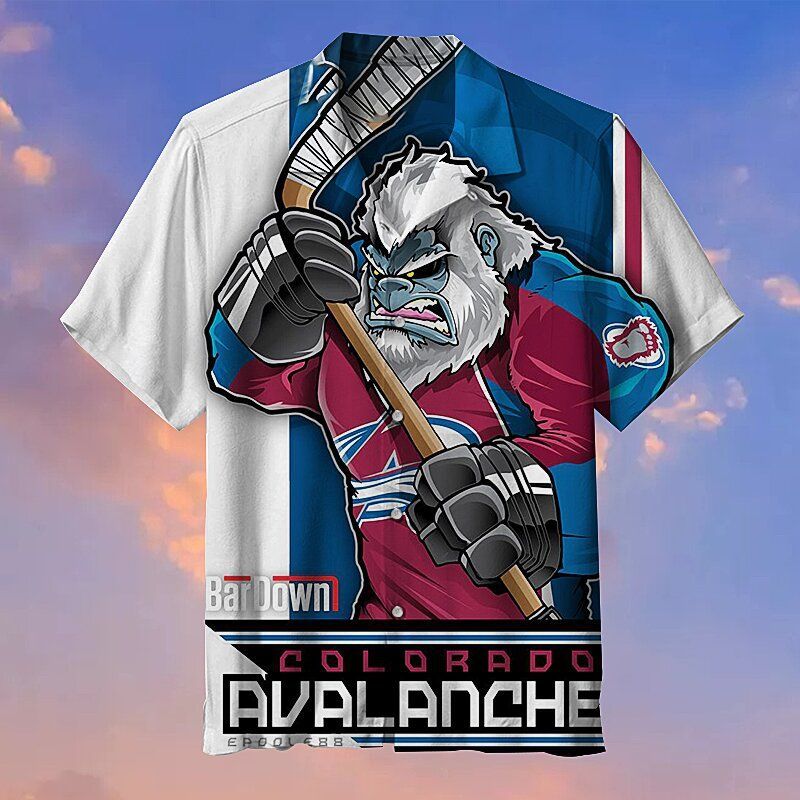 Colorado Avalanche BarDown – Premium Hawaiian Shirt – Gift For Sports Lovers