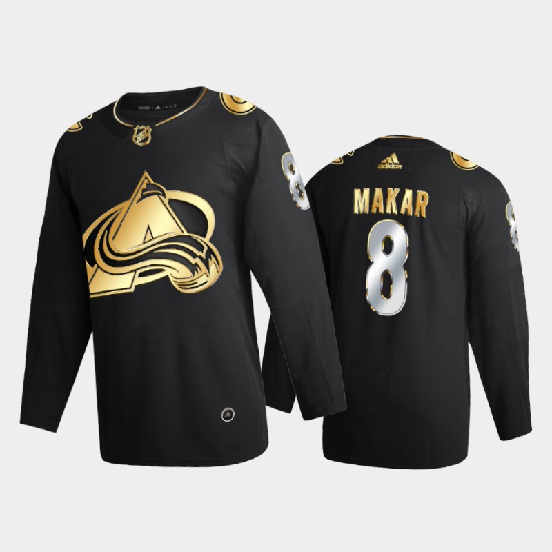 Colorado Avalanche Cale Makar #8 2020-21 2021 Golden Edition Black Limited Jersey