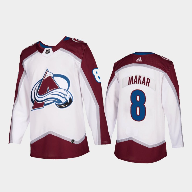 Colorado Avalanche Cale Makar #8 Road White Jersey