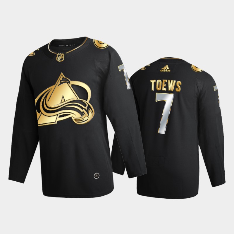 Colorado Avalanche Devon Toews #7 2020-21 2021 Golden Edition Black Limited Jersey