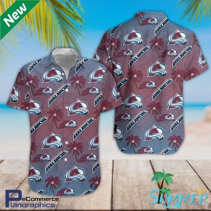 Colorado Avalanche Hawaiian Aloha Shirt Hawaiian Beach Shirt