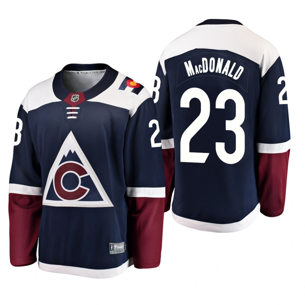Colorado Avalanche Jacob MacDonald #23 Breakaway Player Alternate Blue Jersey
