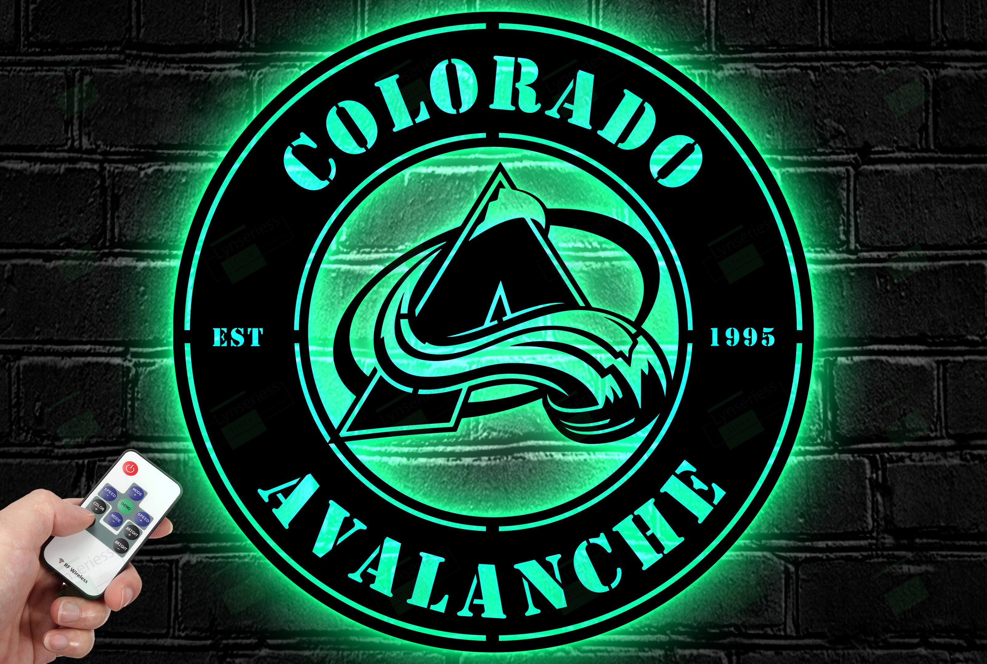 Colorado Avalanche Metal Sign – Led Light Sign NHL
