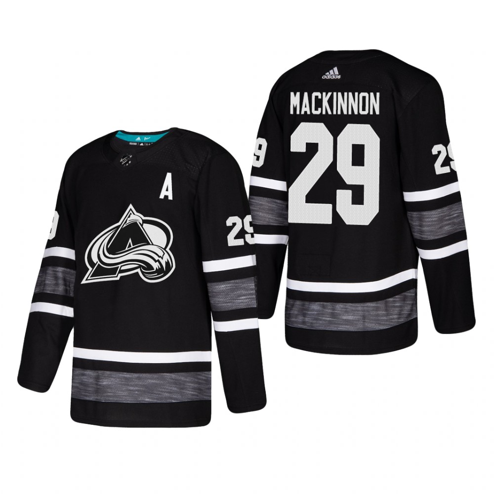 Colorado Avalanche Nathan MacKinnon #29 2019 NHL All-Star Parley Black Jersey Mens