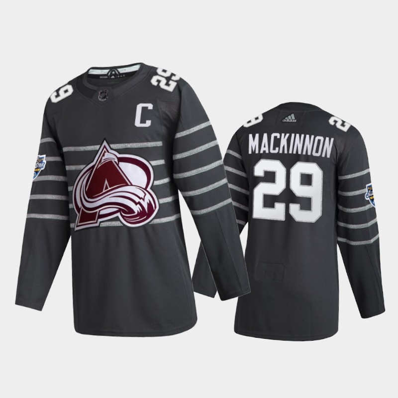 Colorado Avalanche Nathan MacKinnon #29 2020 NHL All-Star Game Gray Jersey