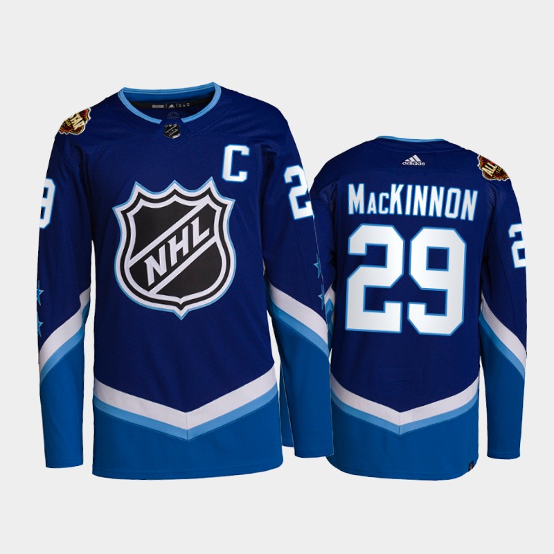 Colorado Avalanche Nathan MacKinnon 2022 NHL All-Star Jersey Blue Primegreen Uniform