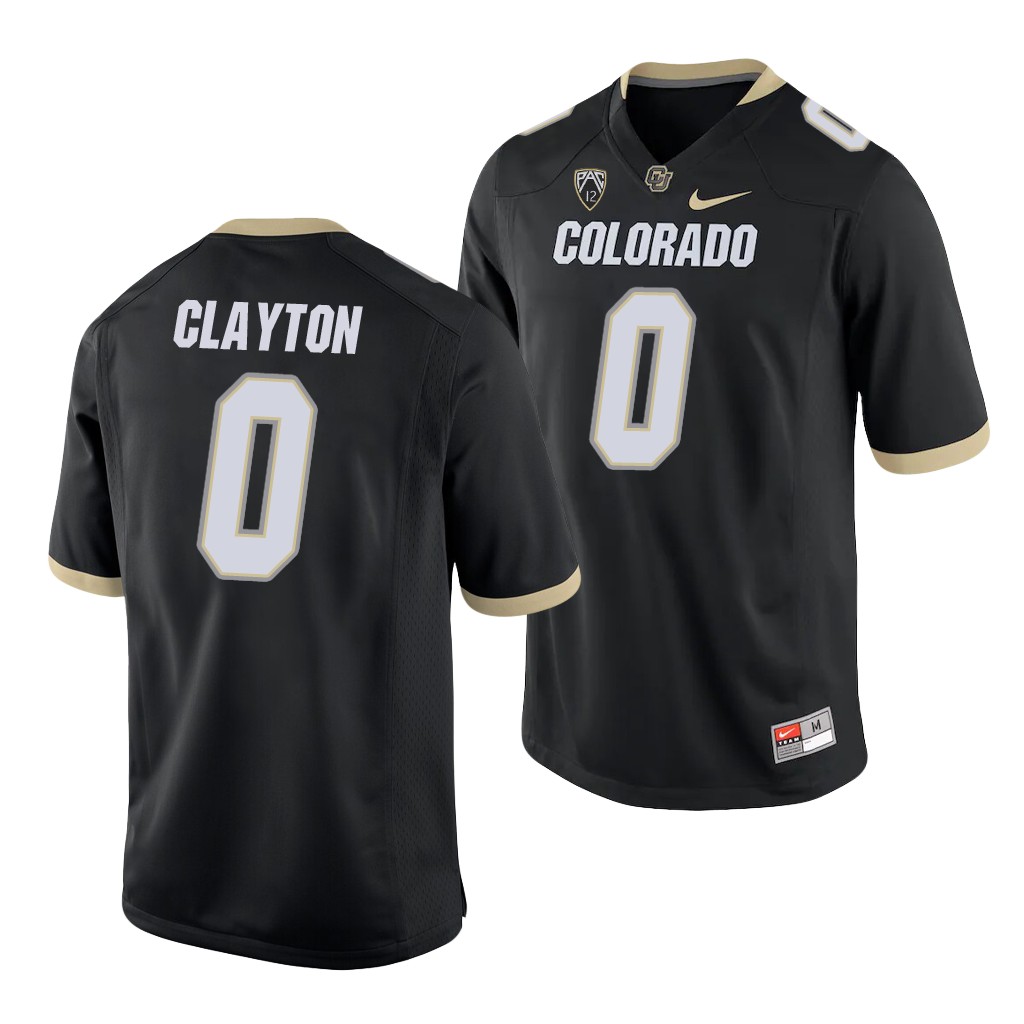 Colorado Buffaloes Ashaad Clayton Black College Game Jersey