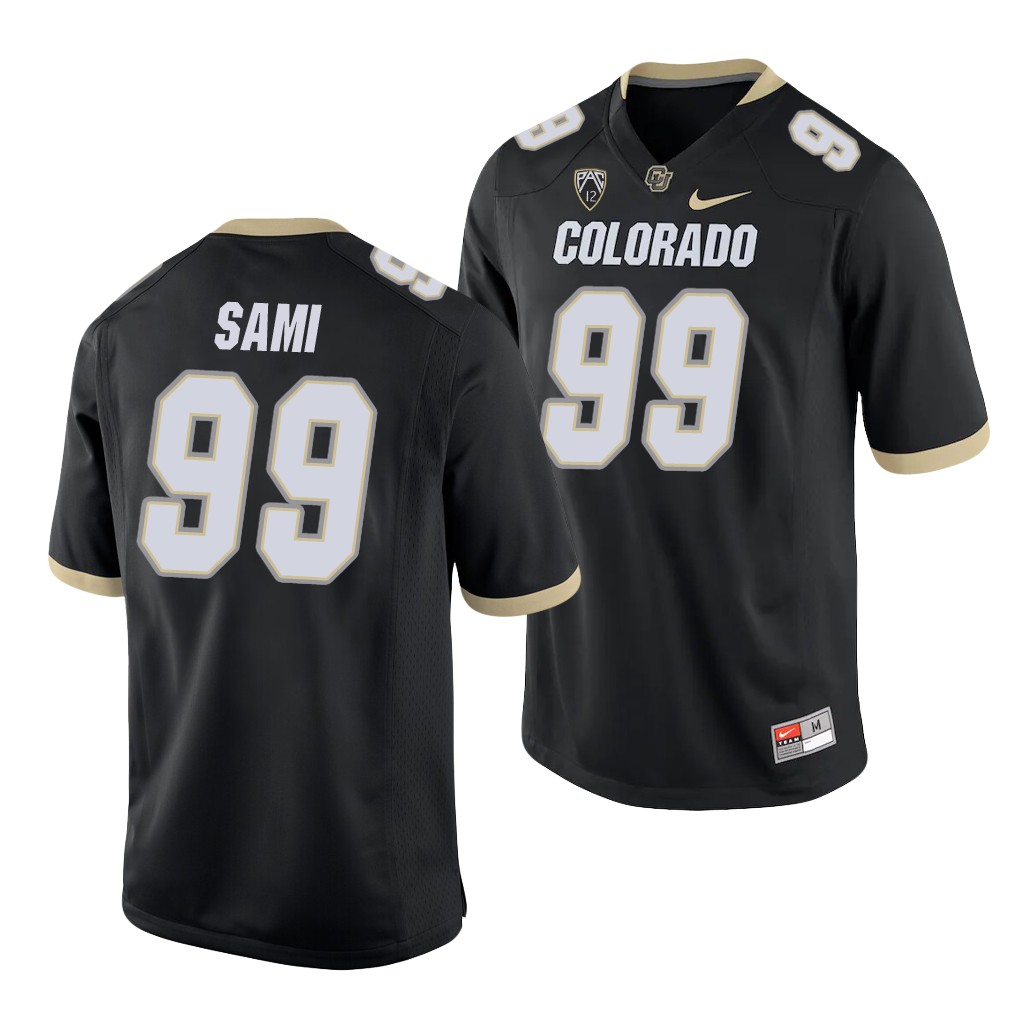 Colorado Buffaloes Jalen Sami Black College Game Jersey