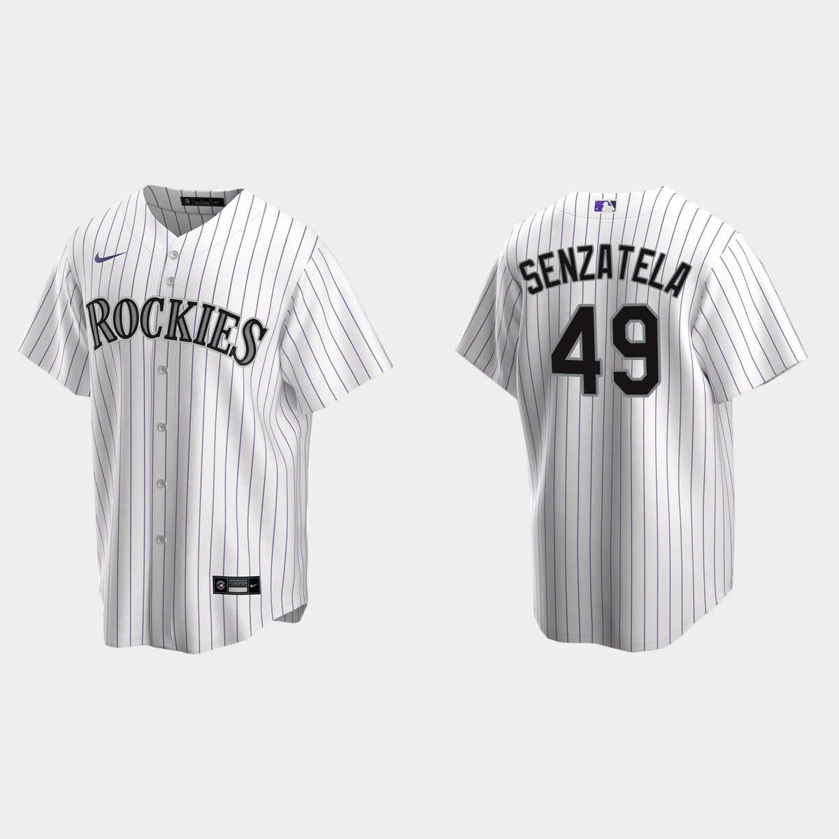 Colorado Rockies #49 Antonio Senzatela White Home Jersey