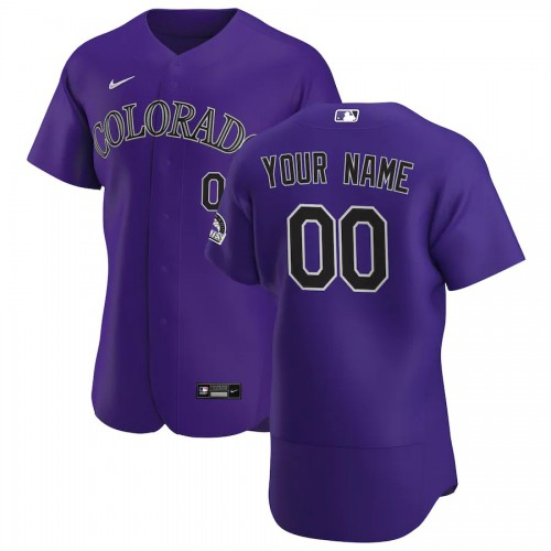 Colorado Rockies Custom Men’s Purple Alternate 2020 Player MLB Jersey