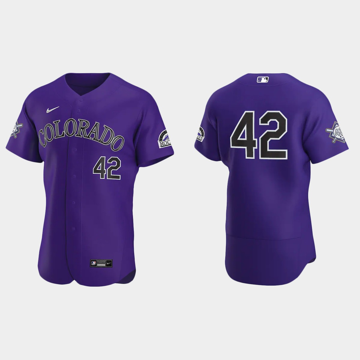 Colorado Rockies Jackie Robinson Day Jersey - Purple